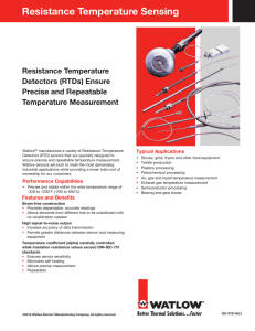 Resistance Temperature Sensing