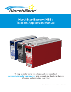 NorthStar Battery (NSB) Telecom Application Manual