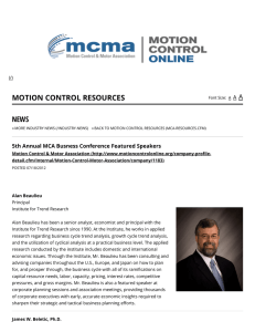motion control resources news