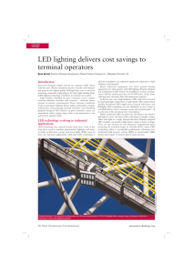 LED lighting delivers cost savings to terminal