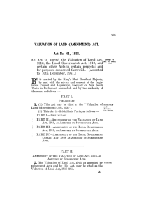 An Act to amend the Valuation of Land Act, 1916, the Local