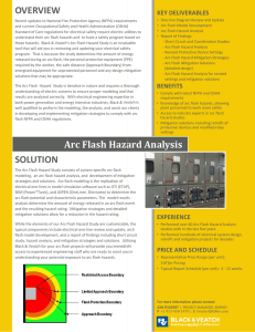 OVERVIEW Arc Flash Haza SOLUTION Arc Flash Haza ard Analysis