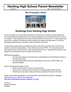 Harding High School Parent Newsletter Jan