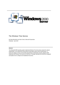 The Windows Time Service