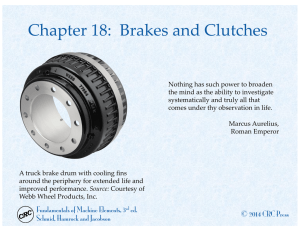 Chapter 18: Brakes and Clutches