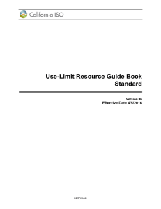 Use-Limit Resource Guide Book