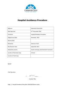 Hospital Avoidance Procedure