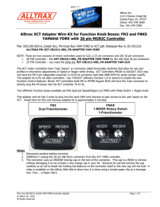 Doc105-003-A_Install YAM-YDRE Knob Box Adapter