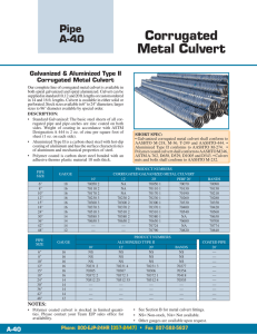 Corrugated Metal Culvert