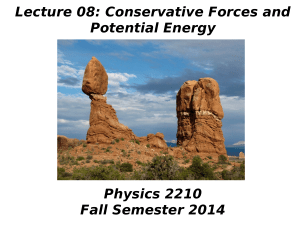 Conservative Forces and Potential Energy