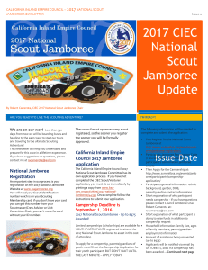2017 CIEC National Scout Jamboree Update