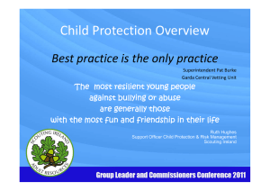 Child Protection Overview - www.scouts.ie