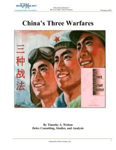 China`s Three Warfares