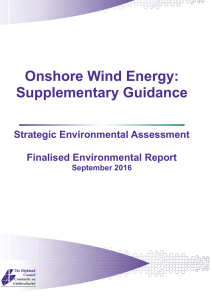 Onshore Wind Energy Draft Supplementary Guidance