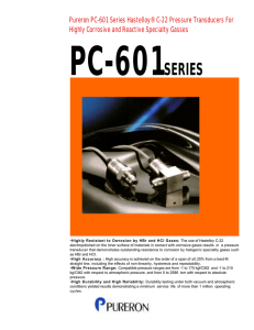 Pureron PC-601 Series Hastelloy® C