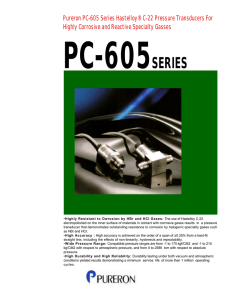 Pureron PC-605 Series Hastelloy® C