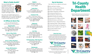 Key to Services - Tri-County Health Department