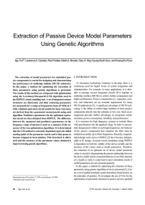 Extraction of Passive Device Model Parameters Using Genetic