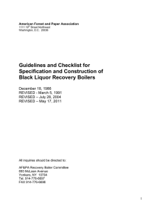 Guidelines and Checklist for Specification and Construction of Black