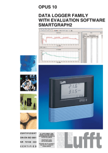 opus 10 data logger family with evaluation software smartgraph2