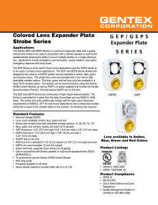 GEP/GEPS Expander Plate SERIES Colored Lens