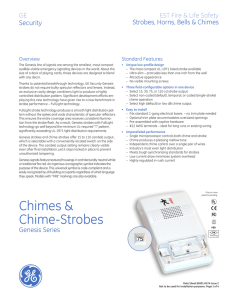Data Sheet 85001-0574 -- Genesis Chimes and Chime-Strobes