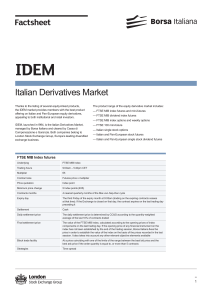 Factsheet Italian Derivatives Market