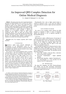 An Improved QRS Complex Detection for Online Medical Diagnosis