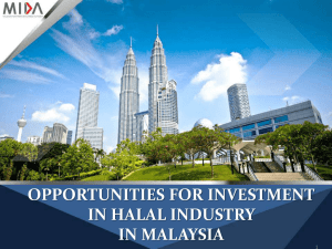 opportunities for investment in halal industry in malaysia