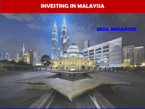 Malaysia investment outlook and economic corridors