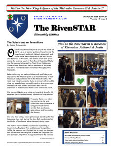 Volume 14, Issue 3 - The Barony of Rivenstar