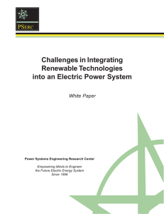 Challenges in Integrating Renewable