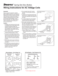 Wiring Instructions for AC Voltage Coils
