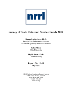 2012 State USF Survey