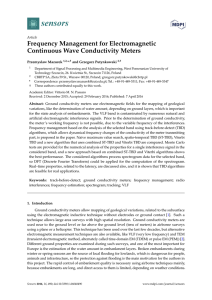 Frequency Management for Electromagnetic Continuous Wave
