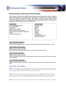 Micarta ® Laminates – Various Grades Technical Information