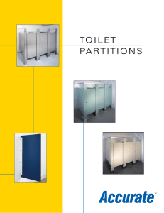TOILET PARTITIONS - Accurate Partitions