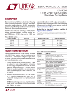 DC1513B-LTM9004 Evaluation Kit Quick Start Guide