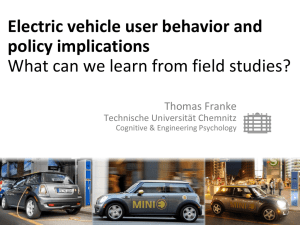 Electric vehicle user behavior and policy implications What can we