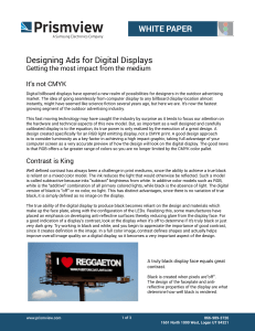Designing Ads for Digital Displays WHITE PAPER