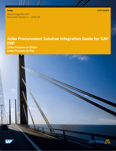 Ariba Procurement Solution Integration Guide for