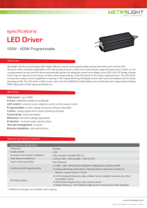 150-450W Programmable LED Driver