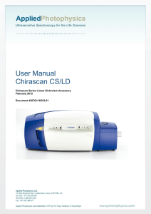 User Manual Chirascan CS/LD