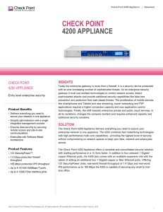 4200 Appliance Datasheet