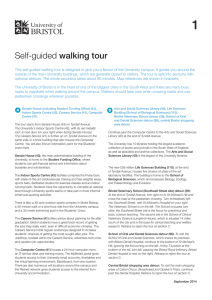 Self-guided walking tour