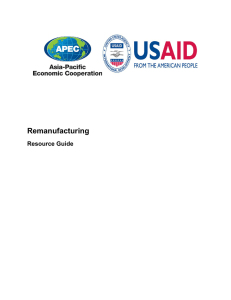 Remanufacturing Resource Guide - Asia