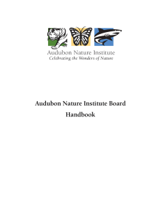 Audubon Nature Institute Board Manual