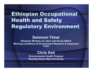 Ethiopian Occupational Health and Safety Regulatory Environment