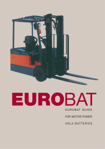 eurobat guide for motive power vrla batteries - EnerSys