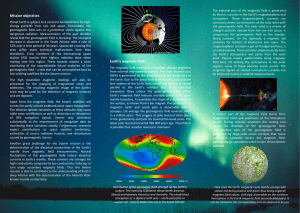 Mission objectives Earth`s magnetic field